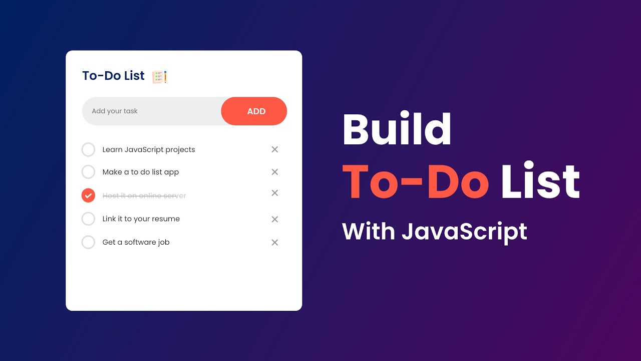 Read more about the article To Do List App With Javascript