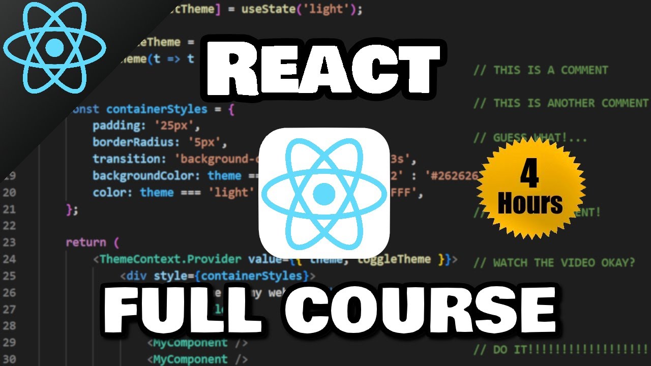 Read more about the article React Full Course for free ⚛️ (2024)